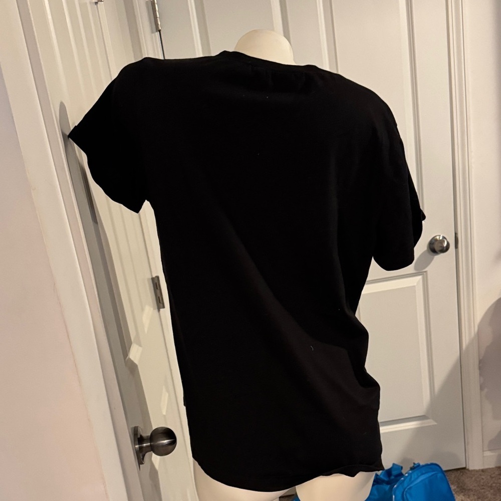 Chic Black Graphic Tee - Perfectly Imperfect - Picture 3 of 4